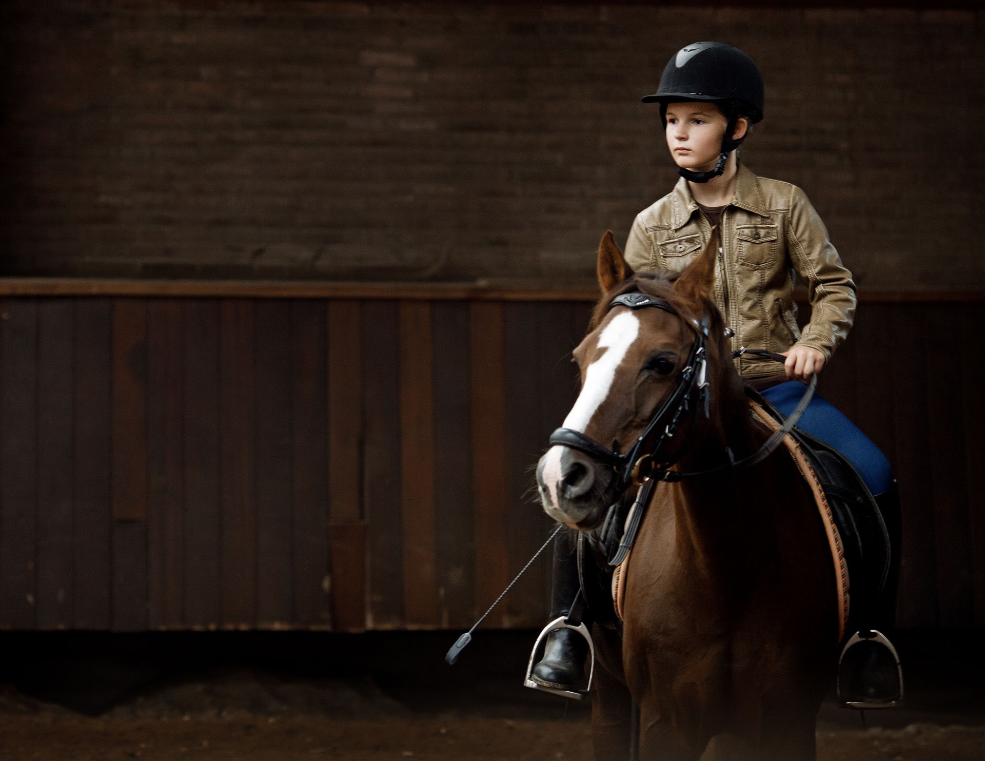 girl riding a horse